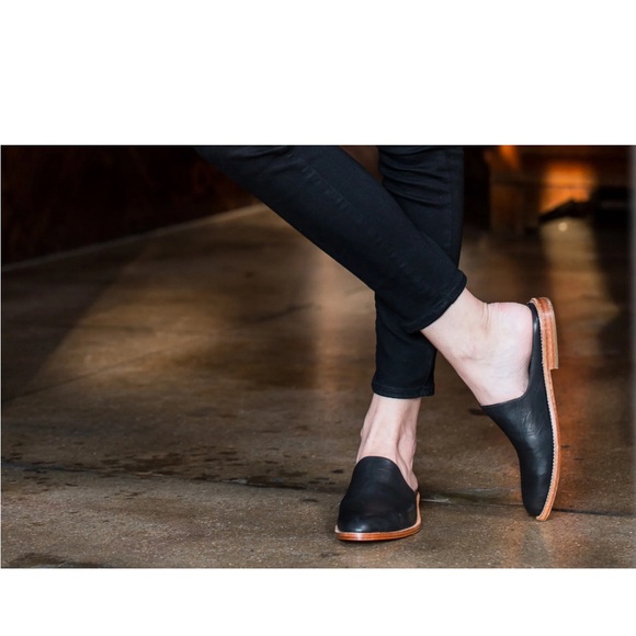 Fortress of Inca - 8, ADRA leather black mule slip ons - Picture 14 of 16